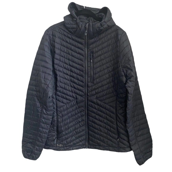 Outdoor Research Jackets & Coats Outdoor Research Xl Verismo Hooded Down Jacket Black Duck